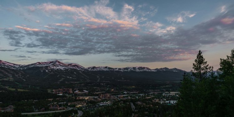 Sunrise over Breckenridge