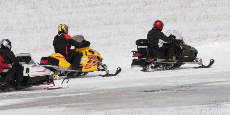 Snowmobiling