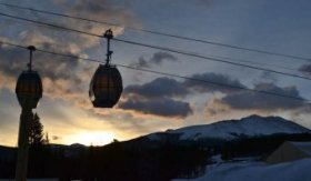Gondola at sunrise