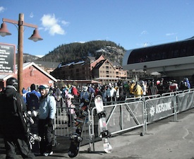 Opening day at resorts