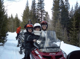 Snowmobile Tour Rocky Mountains