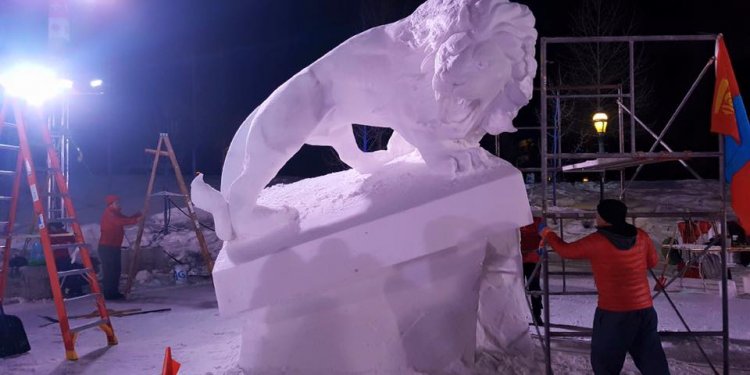 Ice Sculpture in Breckenridge